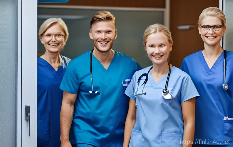 핀란드 의료 서비스 리뷰 - Here are three detailed image prompts in English, based on the provided text: